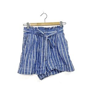H&M | Striped Paper Bag Shorts